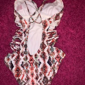 One piece bathing suit